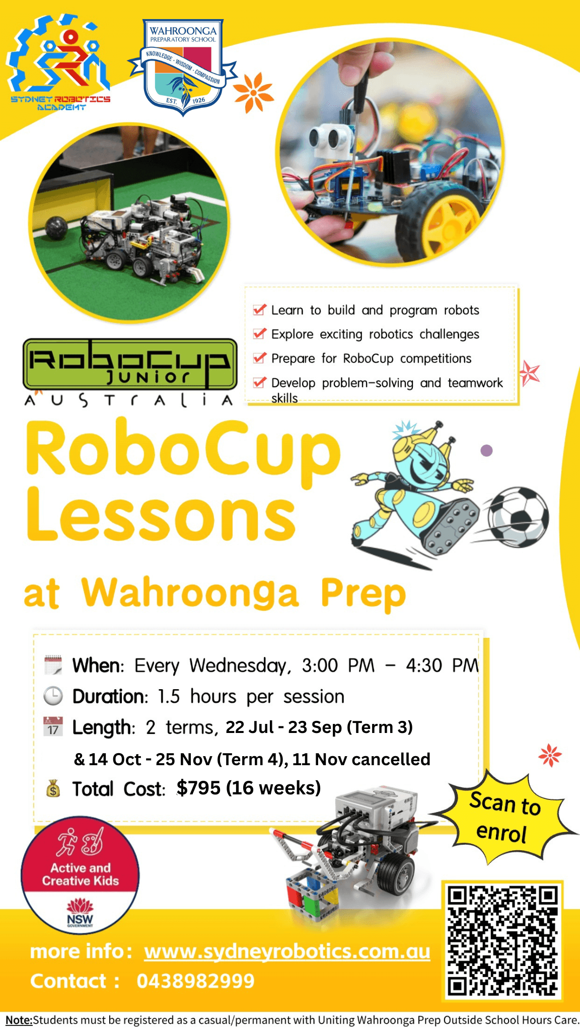 Robocup Junior Lessons - Wahroonga Prep